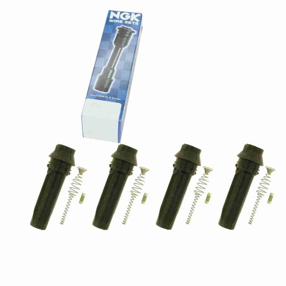 4 pc NGK 58976 Ignition Coil Boots for 128047 671-8182 6937K 702520 SPB202 SPP139E Direct Spark Plug Wire
