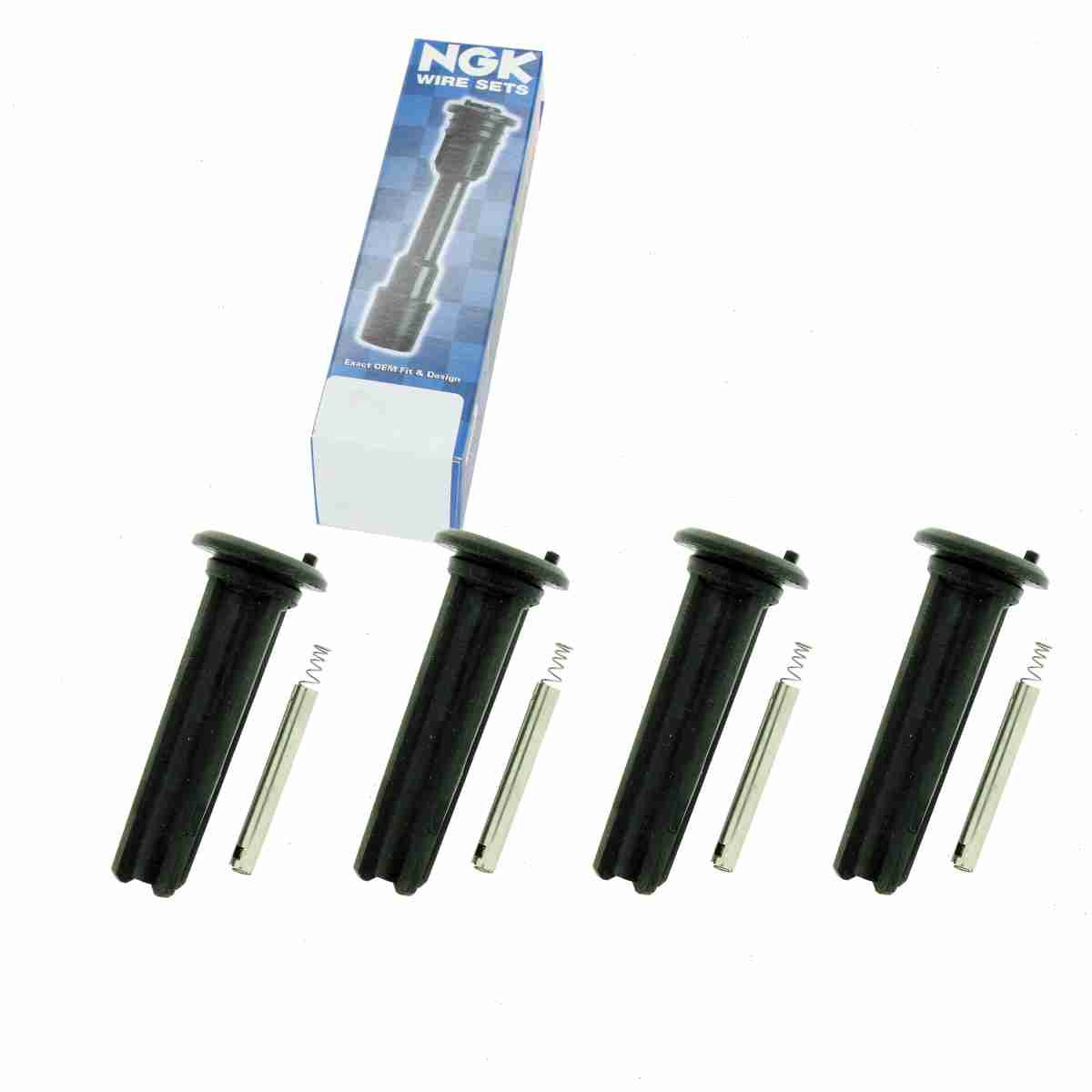 4 pc NGK 58980 Ignition Coil Boots for 02547 114034 2547 35-7080 50052 ...