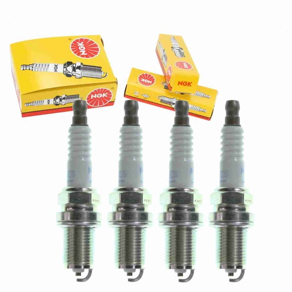 4 pc NGK 6364 Standard Spark Plugs for 04886219 18814-08061 4886219 8M0061474 AGPR22CD AGPS22C AGPS32C BUJ00025 DR15YC DR15Z FR7DE K6RTC Ignition Wire Secondary