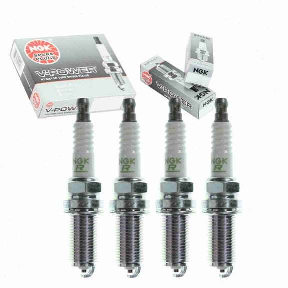 4 pc NGK 6668 V-Power Spark Plugs for 22401-AR716 94702-00427 94709-00427 Ignition Wire Secondary