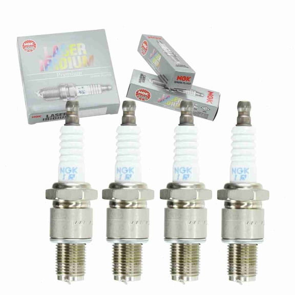 4 pc NGK 6701 Laser Iridium Spark Plugs for 0000-18-N3Y1 5752 IRT01-31 N3Y1-18-110 N3Y1-18-110A N3Y1-18-110A-9U N3Y1-18-110U-9U N3Y4-18-110 N3Y4-18-110A Ignition Wire Secondary