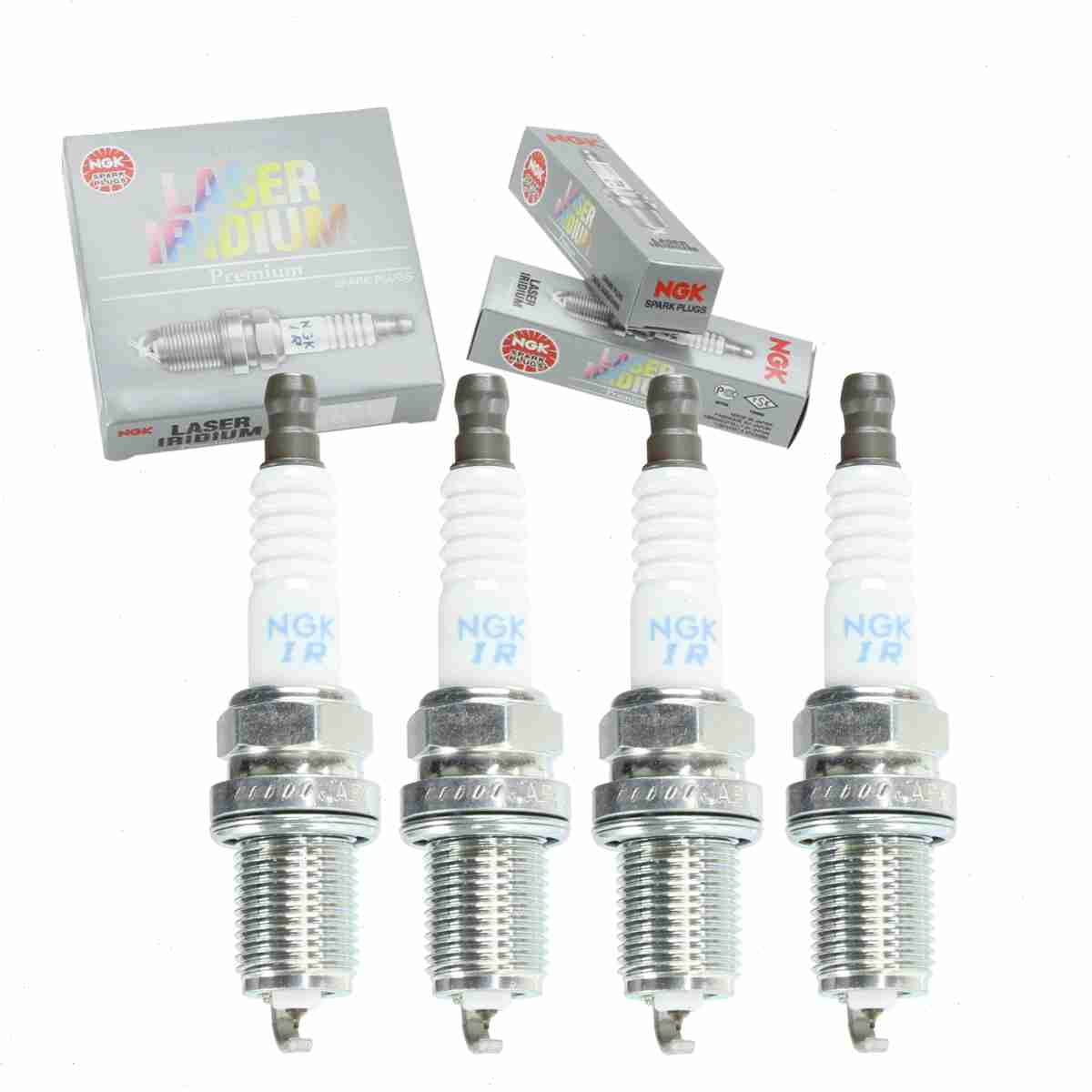 4 pc NGK 6741 Laser Iridium Spark Plugs for 09482-00548 1765272 3172 3403 3418 4504 4702 9603 9604 9607 98079-56A7S FR7DII33X FR7KII33X FR7LII33X IK20TT MD372588 PK20PR-L13 PK20TT SK20PR-A11