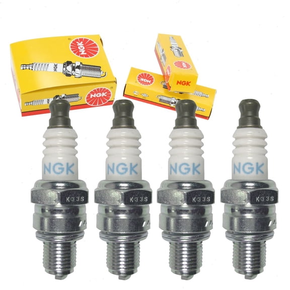 4 pc NGK 6785 Standard Spark Plugs for 965 965-1 AC7R E3.24 RZ7C TY26714 Ignition Wire Secondary