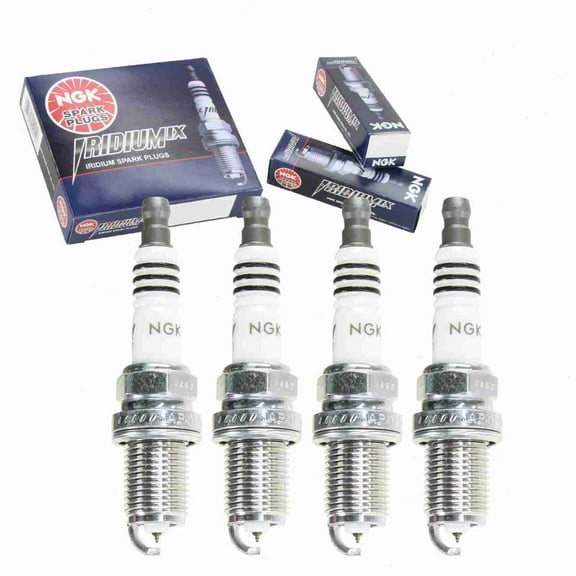 4 pc NGK 6988 Iridium IX Spark Plugs for 3164 3334 999-06910-X9-030 AGPR12P AGPS12P1 BY481-BKR7E IK22 JE45-18-110 K22PR-TP11 K22PR-ZU11 MZ602081 W22EPR-ZU11 Ignition Wire Secondary
