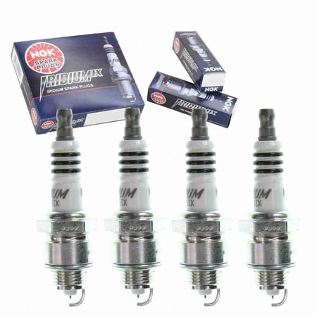4 pc NGK 7293 Iridium IX Spark Plugs for 41-818 4222 7 AP847 WR9FPY Ignition Wire Secondary