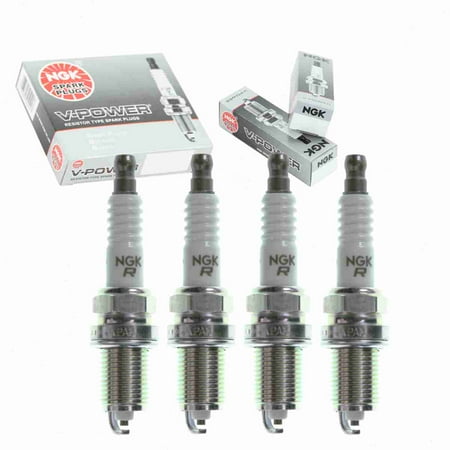 4 pc NGK 7373 V-Power Spark Plugs for 1765232 2071 2071-4 3924 41-602 7553 7554 7555 AGPR32C AGSP32 AGSP32C AGSP32CF4 AGSP33C AGSP33CF4 F7DC FR2LS FR2LSK FR6DCX FR7DC FRDCX SP406 SP445 Ignition Wire