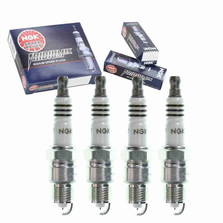 4 pc NGK 7559 Iridium IX Spark Plugs for 4209 4715 6210 9659 HR9BII33V HR9BPY HR9BPZ ITF16TT XP26 XP26DP2 XP666 Ignition Wire Secondary Fits select