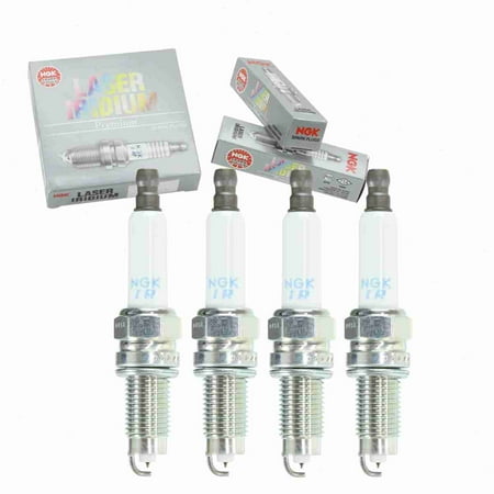 4 pc NGK 7563 Laser Iridium Spark Plugs for 101 905 606 A 9702 Ignition Wire Secondary Fits select: 2004-2006 VOLKSWAGEN TOUAREG, 2008 VOLKSWAGEN R32