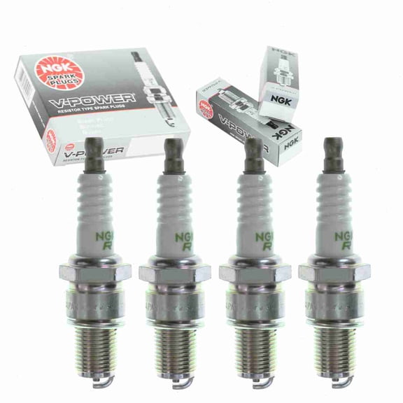 4 pc NGK 7613 V-Power Spark Plugs for 09482-00526 AR2592 W2CO Ignition Wire Secondary