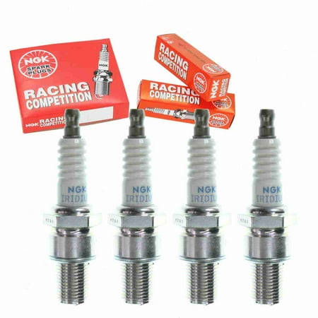 4 pc NGK 7763 Racing Spark Plugs for 5714 5744 92070-1206 92070-1248 92070-1276 IW01-27 IW06-27 Ignition Wire Secondary