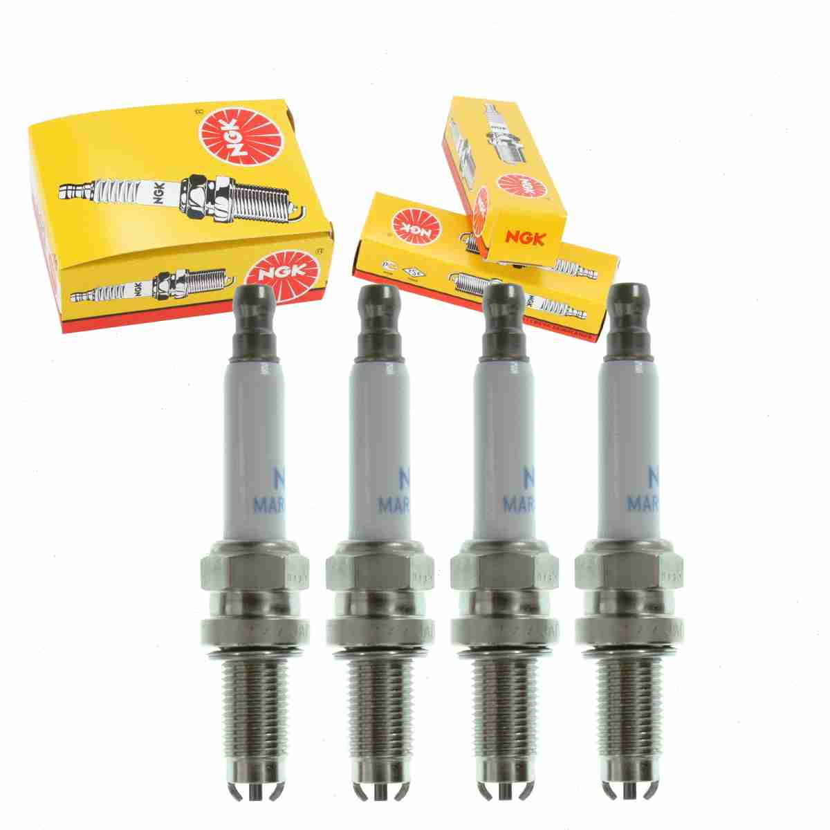 4 pc NGK 8765 Standard Spark Plugs for 12 12 7 726 112 Ignition Wire Secondary