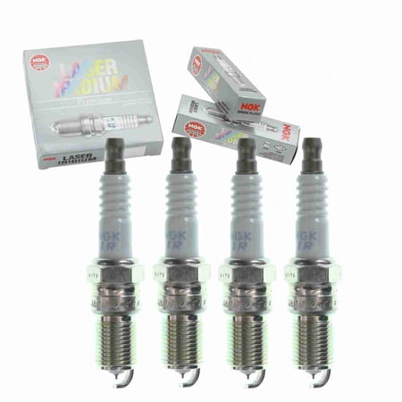 4 pc NGK 90813 Laser Iridium Spark Plugs for 4511 4713 9605 9606 9608 AGSF32YPC HR6KII33X HR7DII33V HR7KII33V IT16TT L303-18-110 L845-18-110 PT16TT SP448 Ignition Wire Secondary