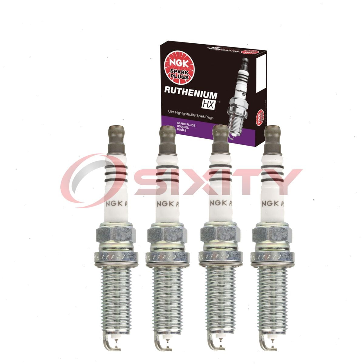 4 pc NGK 92274 Ruthenium HX Spark Plugs for Ignition Wire Secondary