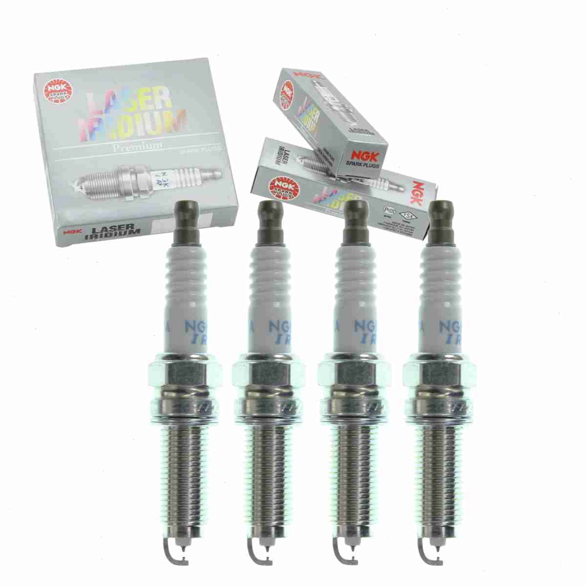 4 pc NGK 92924 Laser Iridium Spark Plugs for 12290-R71 -L010-M1 12290-R71-L01 12290R71L010M1 Ignition Wire Secondary Fits select: 2011-2017 HONDA ODYSSEY, 2014-2015 HONDA PILOT