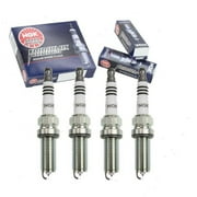 4 pc NGK 93501 Iridium IX Spark Plugs for XP5682 XP5683 Ignition Wire Secondary