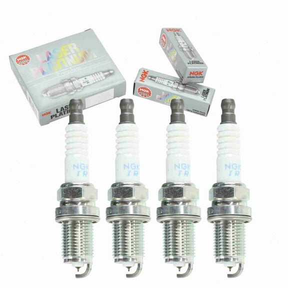 4 pc NGK 95712 Laser Platinum Spark Plugs for 12 12 0 037 663 41-835 4506 4704 6752 IKH20TT PKH20TT Ignition Wire Secondary Fits select: 2010-2013 BMW 328, 2010-2011 BMW 528