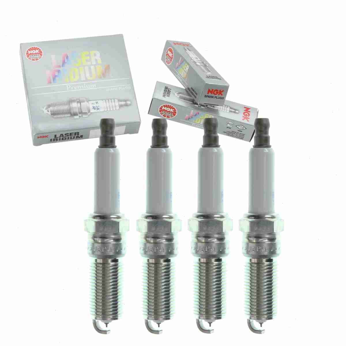 4 pc NGK 96329 Laser Iridium Spark Plugs for 12627160 41-115 4513 4718 96301 ITV16TT PTV16TT Ignition Wire Secondary Fits select: 2013-2015 CHEVROLET MALIBU, 2016 CHEVROLET MALIBU LIMITED