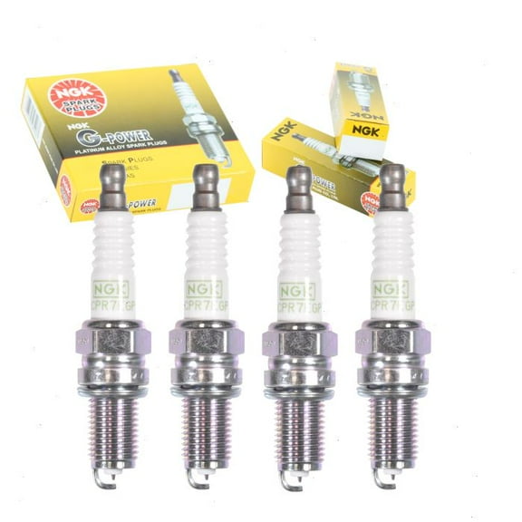 4 pc NGK G-Power Spark Plugs compatible with Fiat 500 1.4L L4 2012-2017