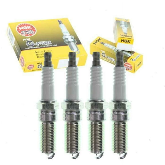 4 pc NGK G-Power Spark Plugs compatible with Ford Fusion 2.0L 2.3L 2.5L L4 2006-2020