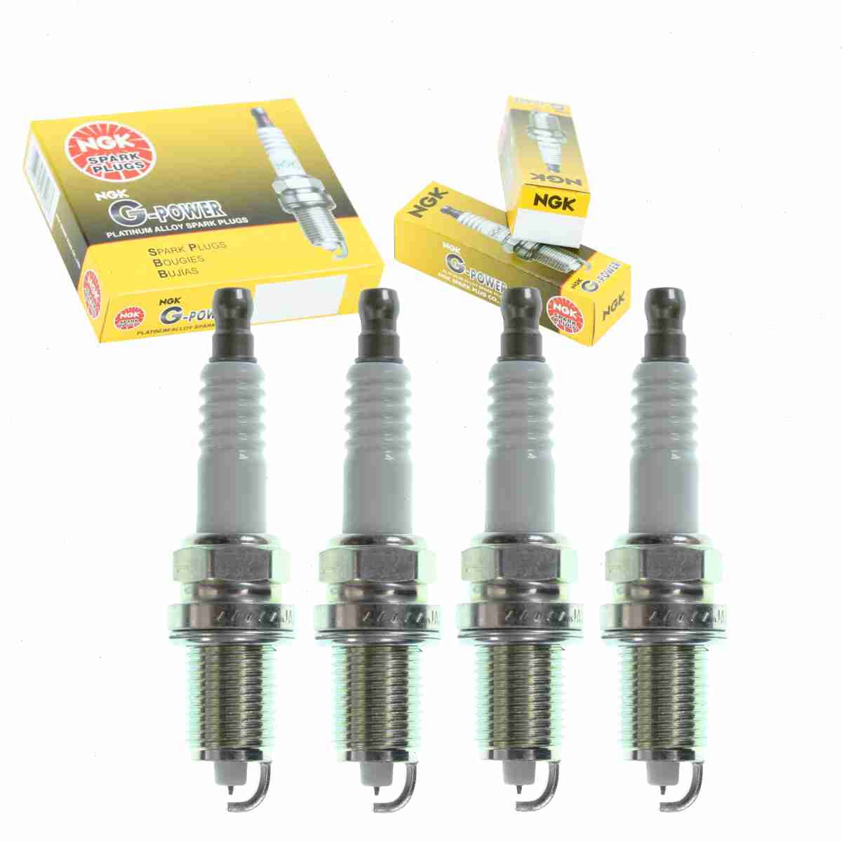 4 pc NGK GPower Spark Plugs compatible with Jeep Patriot 2.0L 2.4L L4