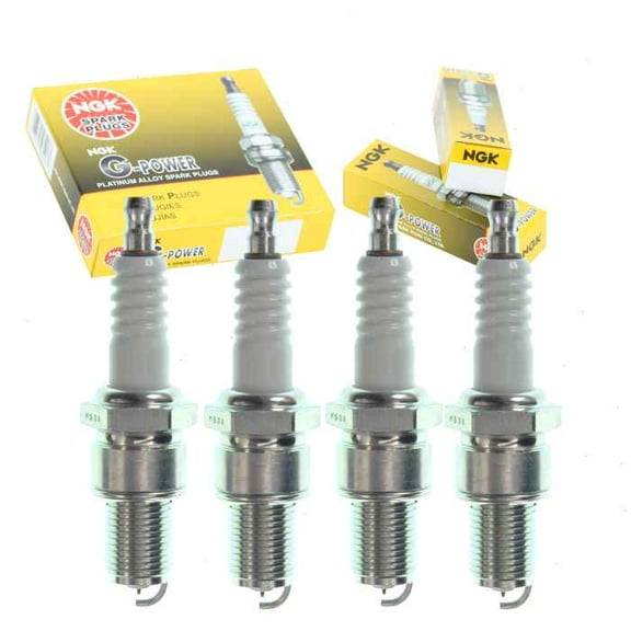 4 pc NGK G-Power Spark Plugs compatible with Kia Optima 2.4L L4 2001-2006