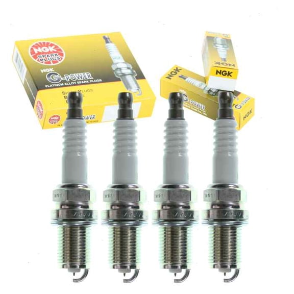 4 pc NGK G-Power Spark Plugs compatible with Mazda 2 1.5L L4 2011-2014