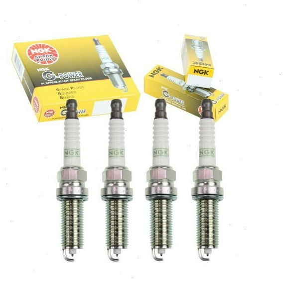 4 pc NGK G-Power Spark Plugs compatible with Nissan Versa 1.6L 1.8L L4 2007-2020