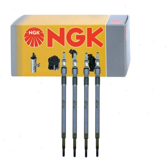 4 pc NGK Glow Diesel Glow Plugs compatible with Mercedes-Benz GLE300d 2.1L L4 2016-2017