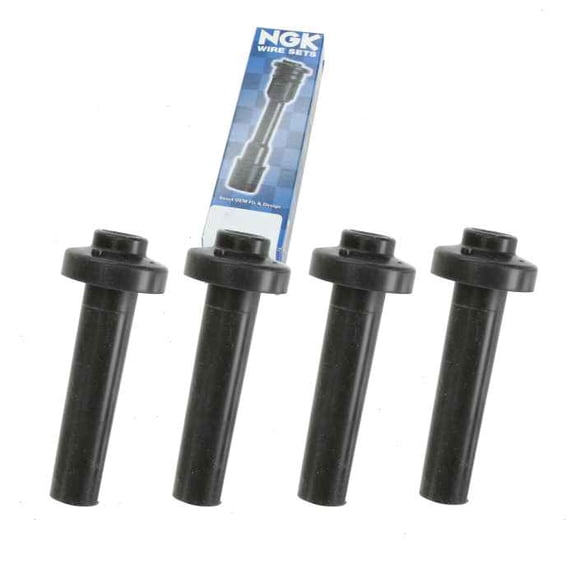 4 pc NGK Ignition Coil Boots compatible with Saturn LS 2.2L L4 2000