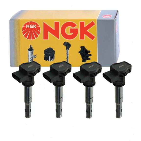 4 pc NGK Ignition Coils compatible with Audi TT 2.0L L4 2008-2009
