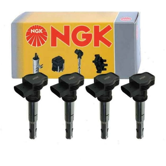 4 pc NGK Ignition Coils compatible with Audi allroad 2.0L L4 2013-2016