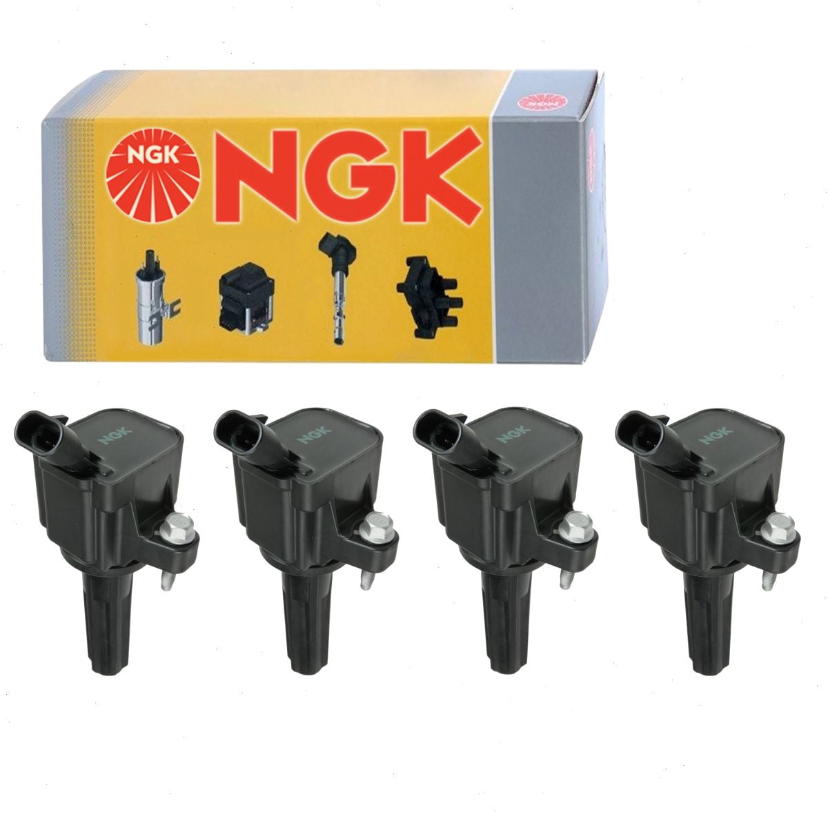 4 pc NGK Ignition Coils compatible with Chevrolet Colorado 2.9L L4 2007-2012
