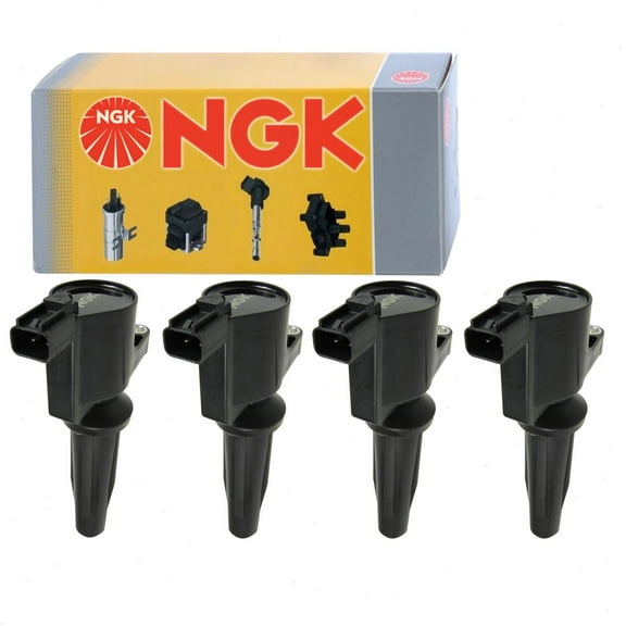4 pc NGK Ignition Coils compatible with Ford Escape 2.5L L4 2009-2019