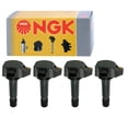 thumbnail image 1 of 4 pc NGK Ignition Coils compatible with Honda Civic 1.8L L4 2006-2011, 1 of 7