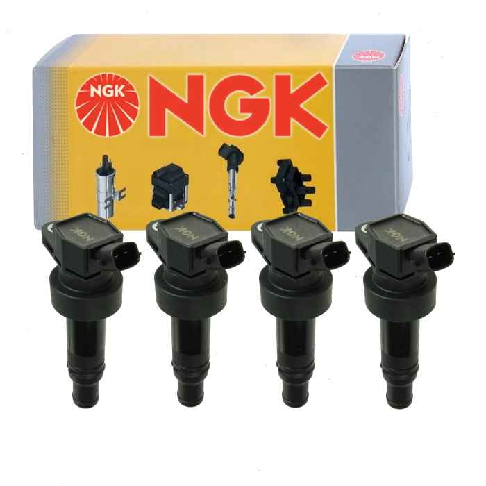 4 pc NGK Ignition Coils compatible with Kia Rio 1.6L L4 2012-2019