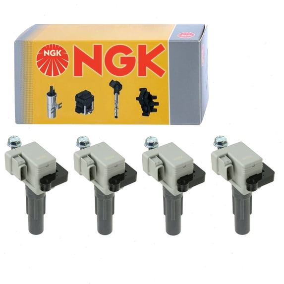 4 pc NGK Ignition Coils compatible with Subaru Forester 2.5L H4 2004-2010