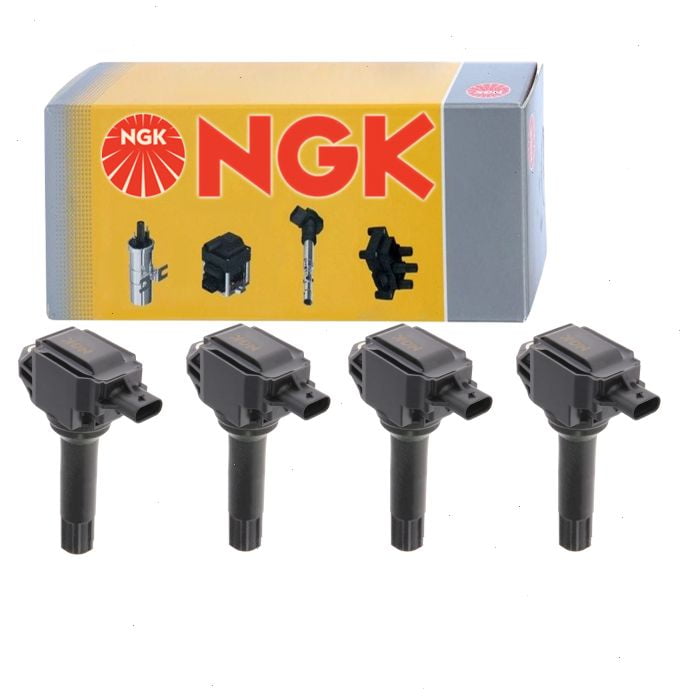 4 Pack NGK Ignition Coils - Compatible With 2013-2014 Subaru Outback 2.5L H4 Engine