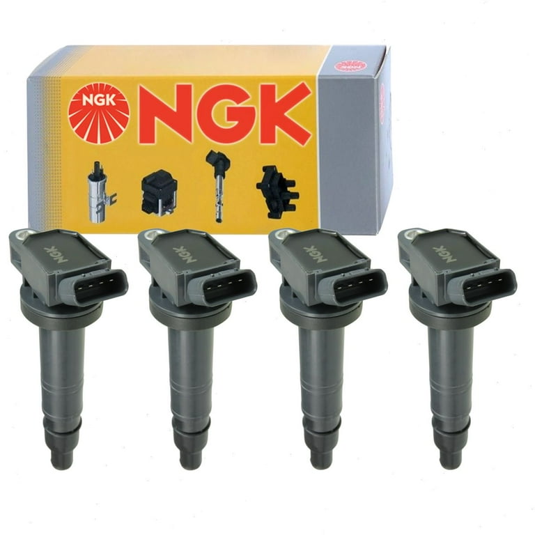 4 pc NGK Ignition Coils compatible with Toyota Tacoma 2.7L L4 2005