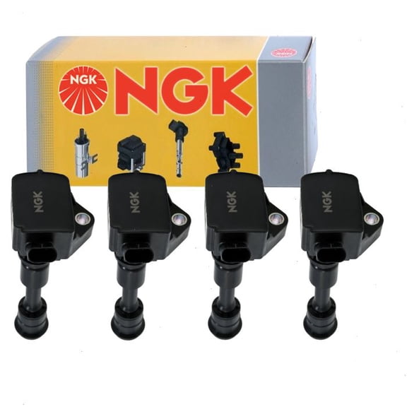 4 pc NGK Ignition Coils compatible with Volvo S90 2.0L L4 2017-2019