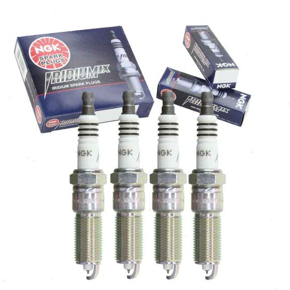 4 pc NGK Iridium IX Spark Plugs compatible with Jeep Liberty 2.4L L4 2002-2005
