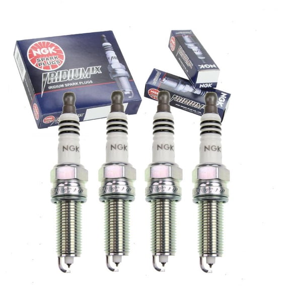 4 pc NGK Iridium IX Spark Plugs compatible with Kia Rio 1.6L L4 2012-2019
