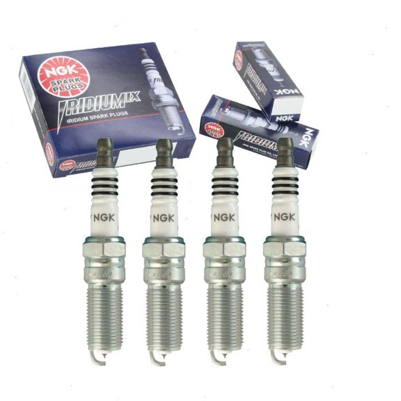 4 pc NGK Iridium IX Spark Plugs compatible with Land Rover LR2 2.0L L4 2013-2015