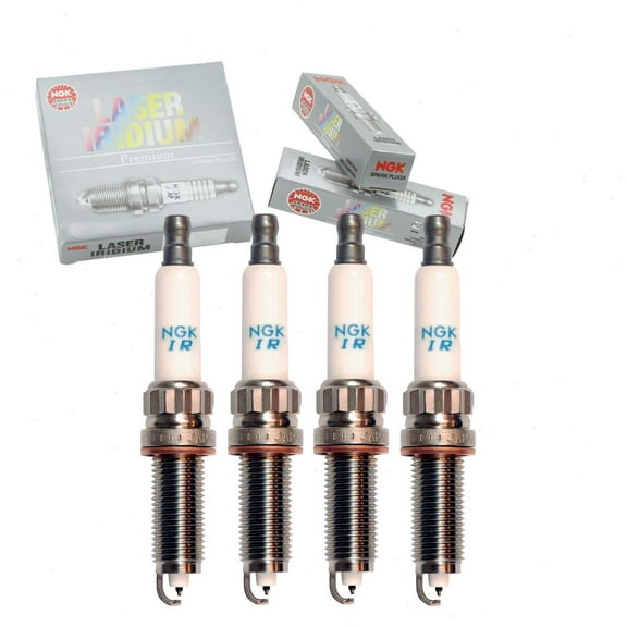 4 pc NGK Laser Iridium Spark Plugs compatible with BMW 328i 2.0L L4 2012-2016