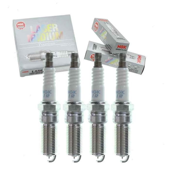 4 pc NGK Laser Iridium Spark Plugs compatible with Ford Transit Connect 2.5L L4 2014-2021