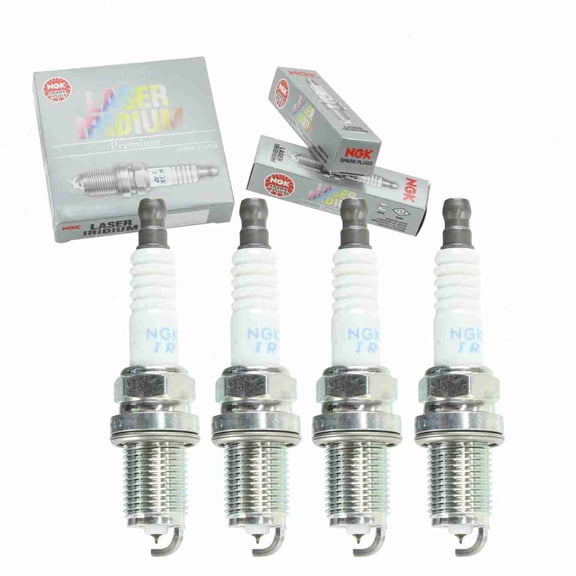 4 pc NGK Laser Iridium Spark Plugs compatible with Honda S2000 2.0L 2.2L L4 2000-2009