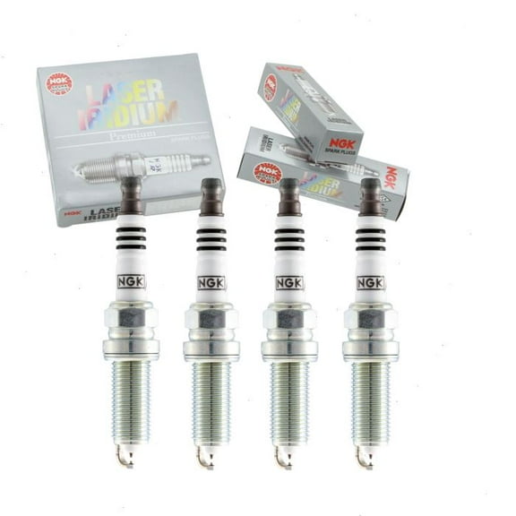 4 pc NGK Laser Iridium Spark Plugs compatible with Scion iQ 1.3L L4 2014-2015