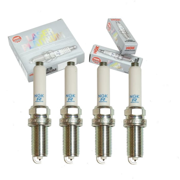 4 pc NGK Laser Platinum Spark Plugs compatible with Audi TT Quattro 2.0L L4 2016-2018