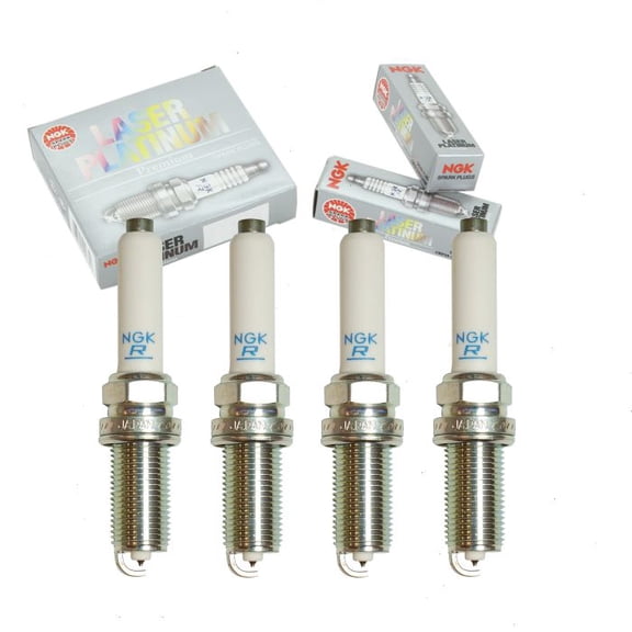 4 pc NGK Laser Platinum Spark Plugs compatible with Audi TTS Quattro 2.0L L4 2016-2018
