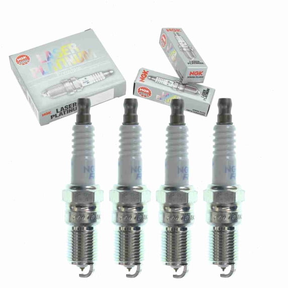 4 pc NGK Laser Platinum Spark Plugs compatible with Chevrolet S10 2.2L L4 1998-2003