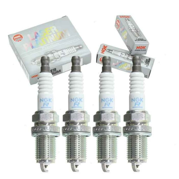 4 pc NGK Laser Platinum Spark Plugs compatible with Isuzu Amigo 2.2L L4 1998-2000